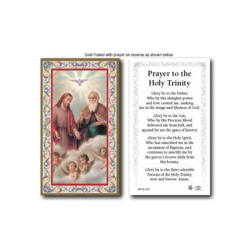 HOLY CARD SERIES 734 PRAYER TO THE HOLY TRINITY PK100 