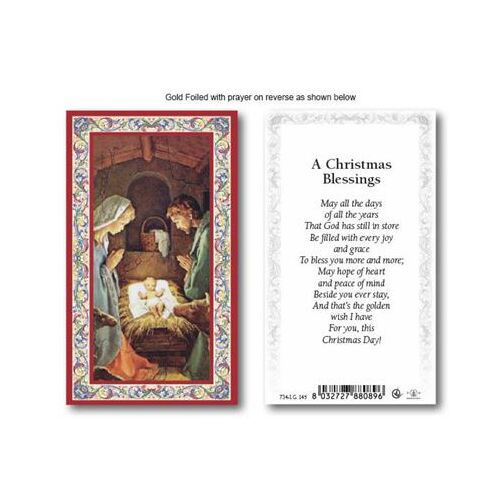 Holy Card – Series 734 Christmas Blessing (Pack of 100)