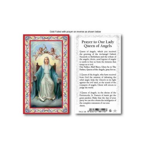 HOLY CARD SERIES 734 OUR LADY QUEEN OF ANGELS PK100