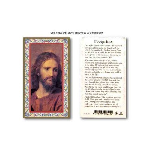 HOLY CARD SERIES 734 FOOTPRINTS PKT 100