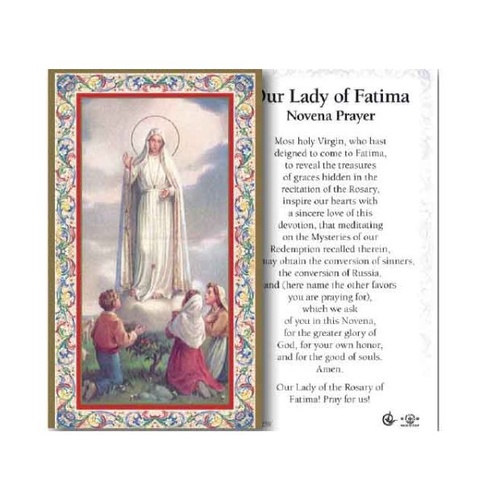 HOLY CARD SERIES 734 OUR LADY OF FATIMA PK100