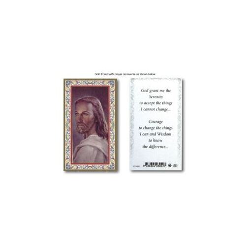 HOLY CARDS SERIES 734 FACE OF CHRIST/Serenity PACK 100