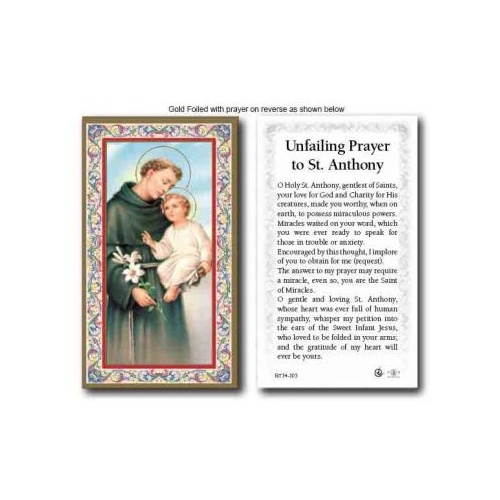 HOLY CARD SERIES 734 PRAYER TO ST ANTHONY PACK 100