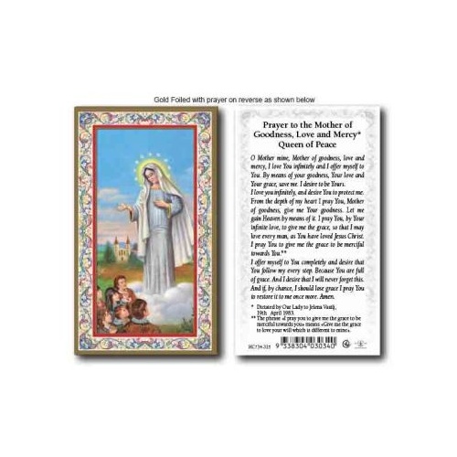 HOLY CARD SERIES 734 PRAYER TO MOTHER OF GOODNESS PK100