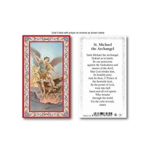 HOLY CARD SERIES 734 ST MICHAEL THE ARCHANGEL PK100