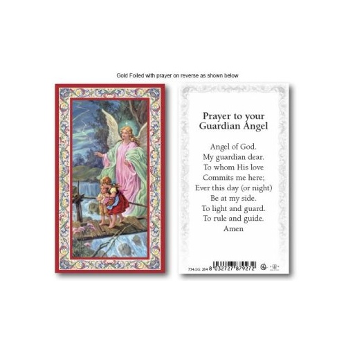 HOLY CARD SERIES 734 GUARDIAN ANGEL PK100