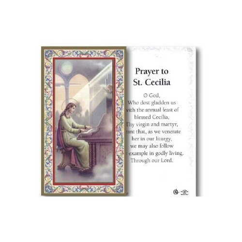 HOLY CARD SERIES 734 ST CECILIA PK100