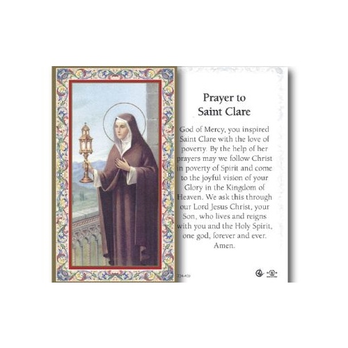 HOLY CARD SERIES 734 ST CLARE PK100