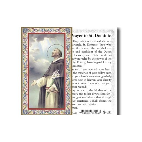 HOLY CARD SERIES 734 ST DOMINIC PK100