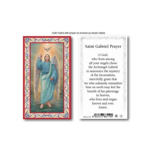 HOLY CARD SERIES 734 ST GABRIEL PK100