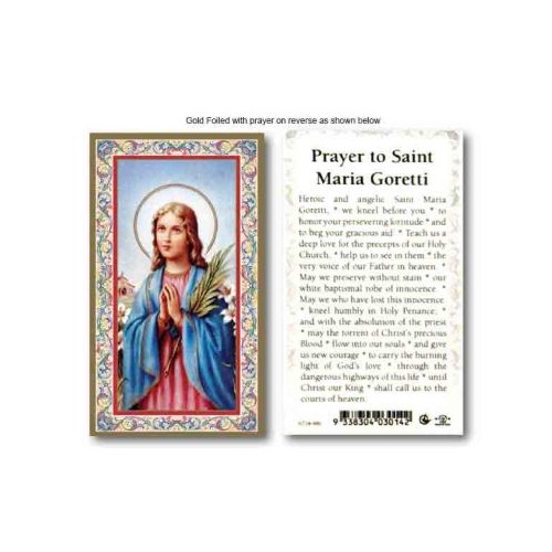 HOLY CARD SERIES 734 ST MARIA GORETTI PK100