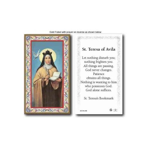 HOLY CARD SERIES 734 ST TERESA OF AVILA PK100