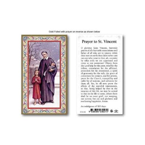 HOLY CARD SERIES 734 ST VINCENT PK100