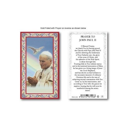 HOLY CARD SERIES 734 JOHN PAUL II PK100