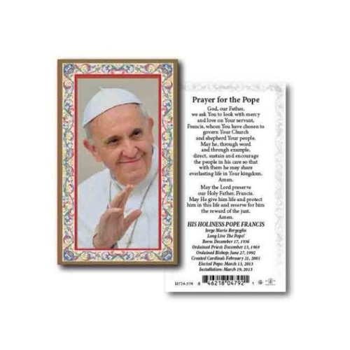 HOLY CARD SERIES 734 POPE FRANCIS PK100