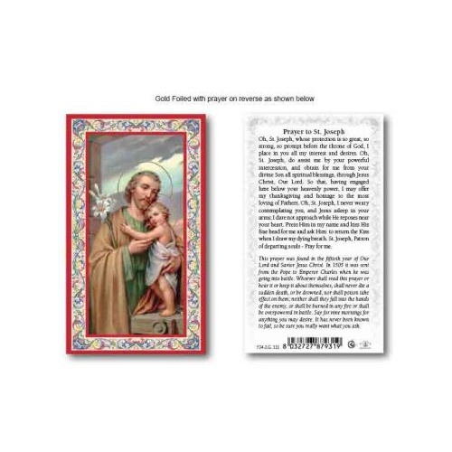 HOLY CARD SERIES 734 ST JOSEPH PK100