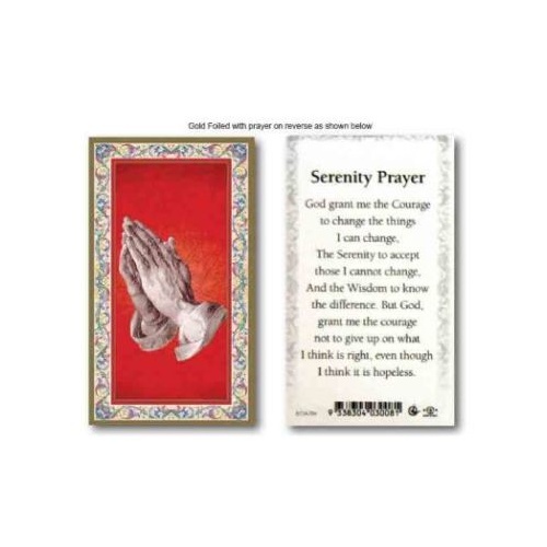 HOLY CARD SERIES 734 SERENITY PRAYER PK100