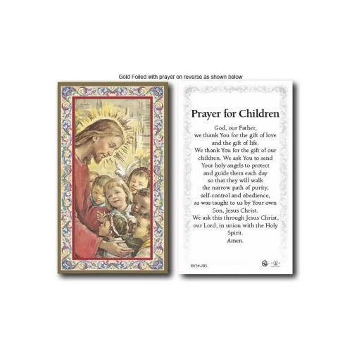 HOLY CARD SERIES 734 PRAYER FOR CHILDREN PK100