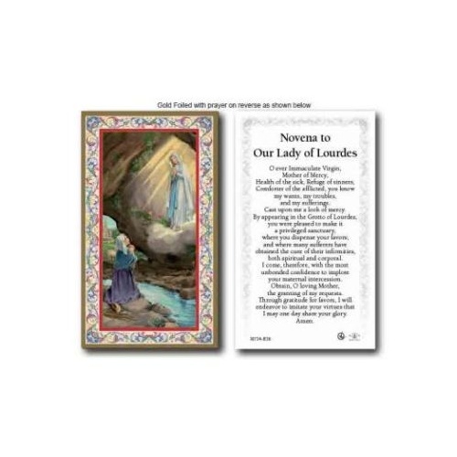 HOLY CARD SERIES 734 OUR LADY OF LOURDES PK100