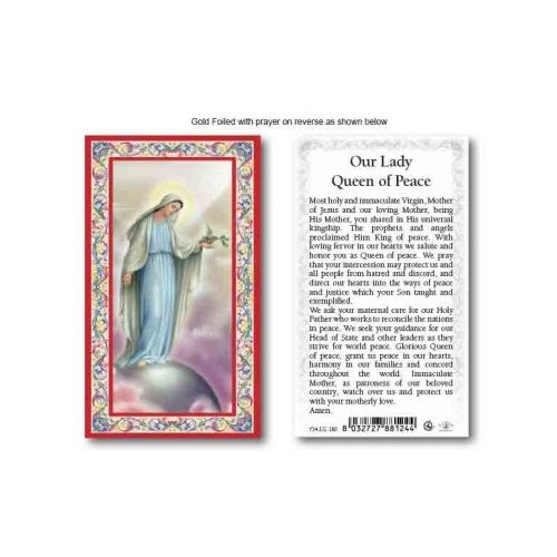 HOLY CARD SERIES 734 OUR LADY QUEEN OF PEACE PK100