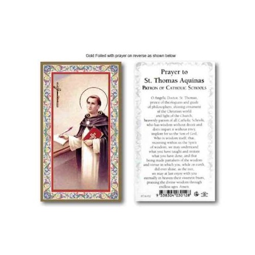 HOLY CARD SERIES 734 ST THOMAS AQUNIAS PK100