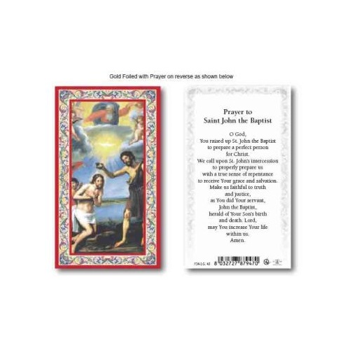 HOLY CARD SERIES 734 JOHN THE BAPTIST PK100