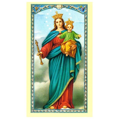 HOLY CARDS Pack 100 Our Lady Help of Christians