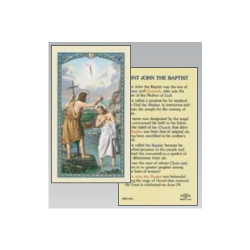HOLY CARDS PACKET OF 100 SERIES 800 John Baptist