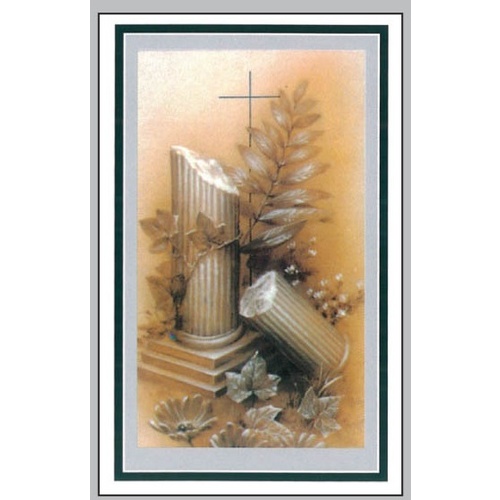 MEMORIAL CARD BROKEN COLUMN PACK 100