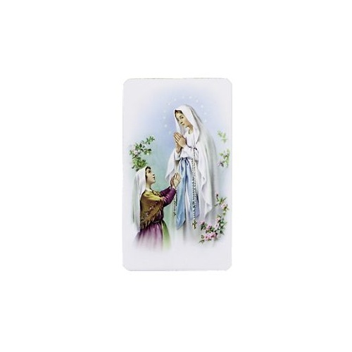 HOLY CARDS ALBA SERIES PKT OF 100 Lourdes Apparition **Limited Stock**
