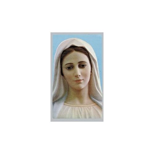 HOLY CARDS OUR LADY MEDJUGORJE PACK 100              