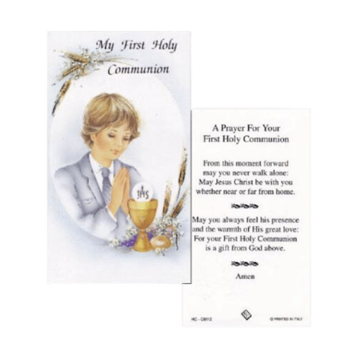 HOLY CARD COMMUNION BOY PACK 100  **Limited Stock**