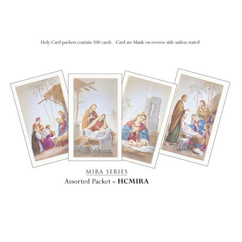 HOLY CARD - MIRA SERIES ASSORTED PK 100
