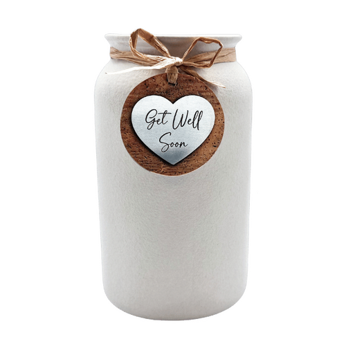 HEARTFELT MASON VASE - GET WELL SOON