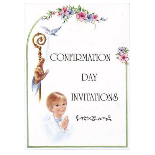 INVITATION CONFIRMATION DAY BOY  **Limited Stock**