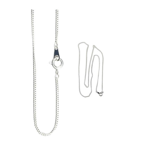 CHAIN SILVER PLATED FINE 20 INCH             