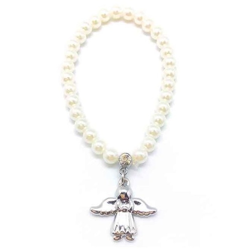 ANGEL CHARM BRACELET - Imitation Pearl