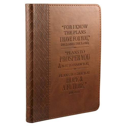 JOURNAL TAN LUXLEATHER: FOR I KNOW THE PLANS I HAVE FOR YOU