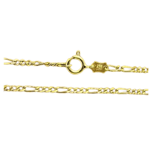 TRIPLE GOLD PLATED CHAIN NECKLACE 60CM