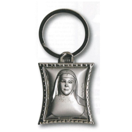 KEYRING STERLING SILVER MARY MACKILLOP BOXED