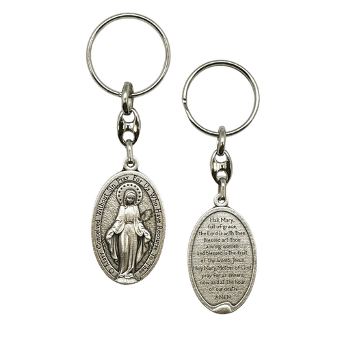KEYRING HAIL MARY MIRACULOUS