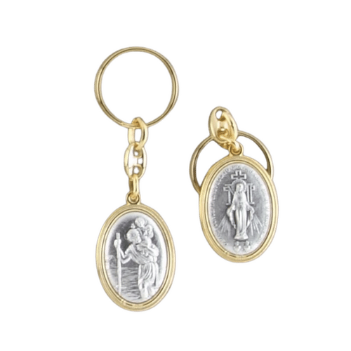 KEYRING ST CHRISTOPHER/MIRACULOUS