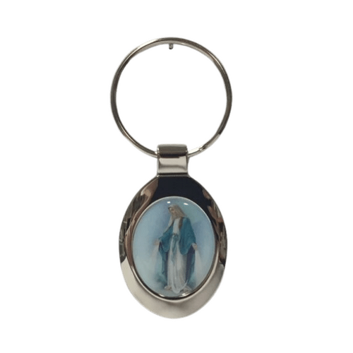 KEYRING MIRACULOUS METAL OVAL