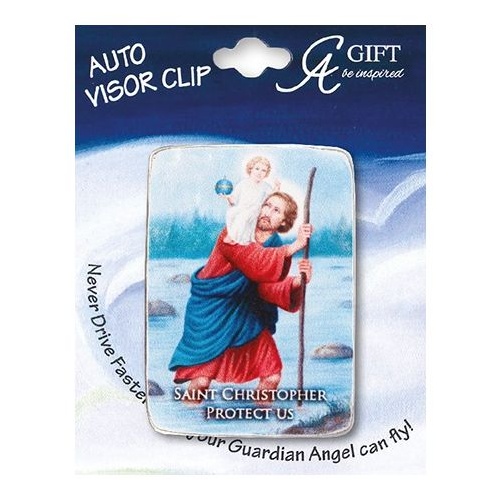 VISOR CLIP St Christopher (Colour)
