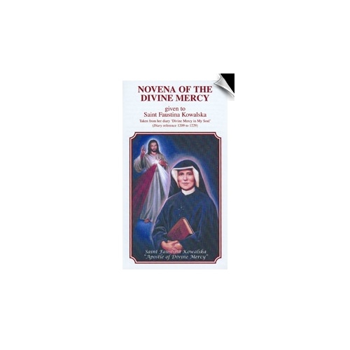 DIVINE MERCY LEAFLET NOVENA AND CHAPLET LAMINATED LARGE