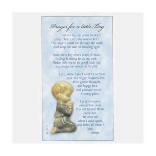 HOLY CARDS THEMED LAMINATED CARD Prayer Baby Boy