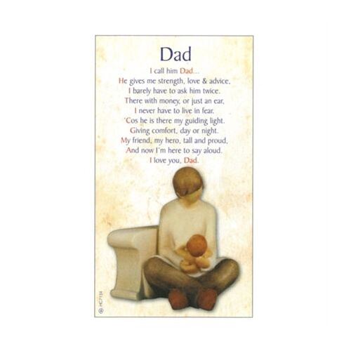 HOLY CARDS THEMED LAMINATED CARD Dad