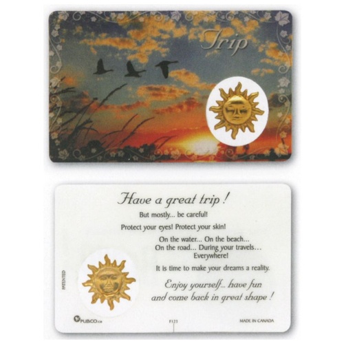 HOLY CARD LAMINATED WITH MEDAL Trip