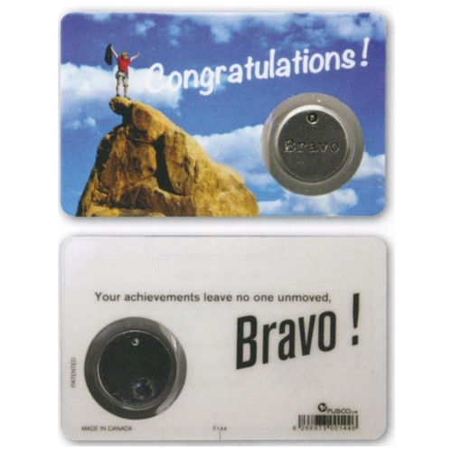 HOLY CARD LAMINATED WITH MEDAL Congratulations!