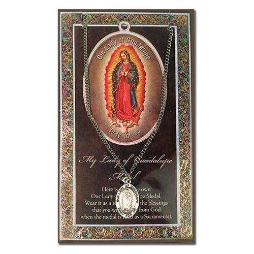 BIOGRAPHY WITH PENDANT SET OUR LADY OF GUADALUPE